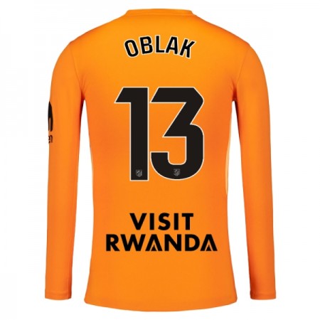 Camiseta Atlético Madrid Oblak 13 Portero 2025-26 Naranja L/S Camiseta Atlético Madrid Oblak 13 Portero 2025-26 Naranja L/S
